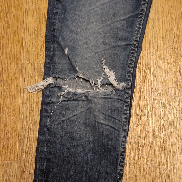 VIGOSS DESTROYED SKINNY BLUE JEANS - Picture 3 of 8